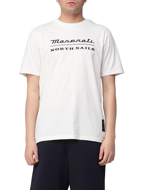 NORTH SAILS MASERATI T-Shirt aus Baumwolle mit Maxi-Print Weiß - Herren-T-Shirts