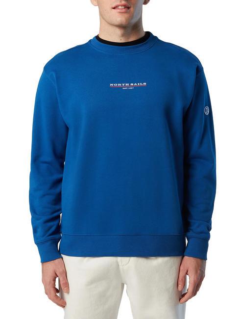 NORTH SAILS EST 1957 Sweatshirt aus Baumwolle mit Rundhalsausschnitt Meerblau - Sweatshirts Herren