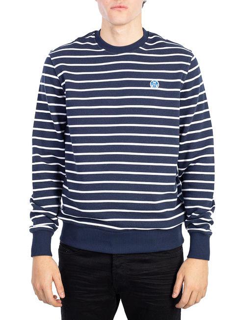 NORTH SAILS STRIPES Sweatshirt aus Baumwolle mit Rundhalsausschnitt Kombinationen 2 - Sweatshirts Herren