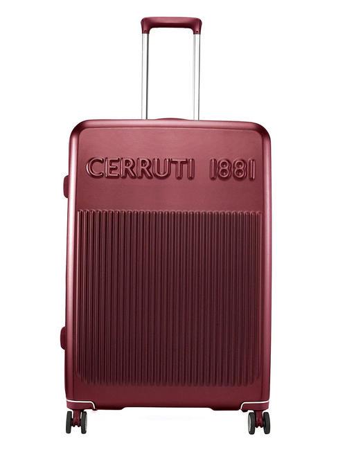 CERRUTI 1881 Großer erweiterbarer Trolley Burgund - Harte Trolleys