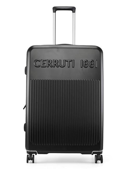 CERRUTI 1881 Großer erweiterbarer Trolley Schwarz - Harte Trolleys