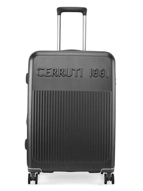 CERRUTI 1881 Mittelgroßer erweiterbarer Trolley Grau - Harte Trolleys