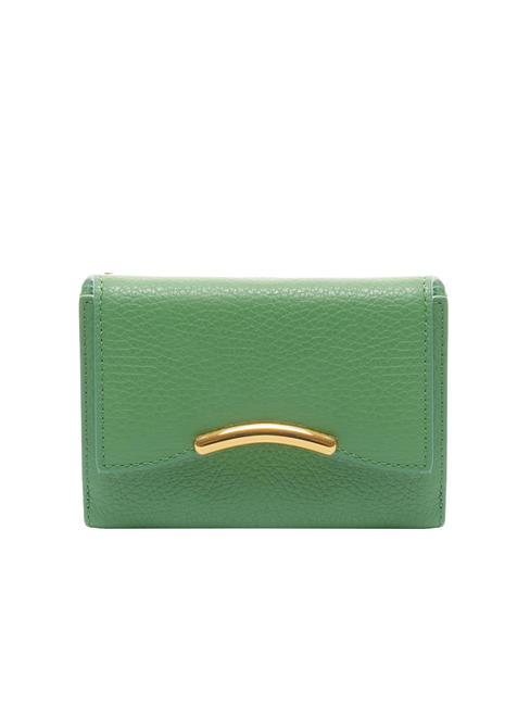 COCCINELLE DINA Mittelgroße Geldbörse aus genarbtem Leder Pfefferminze - Brieftaschen Damen