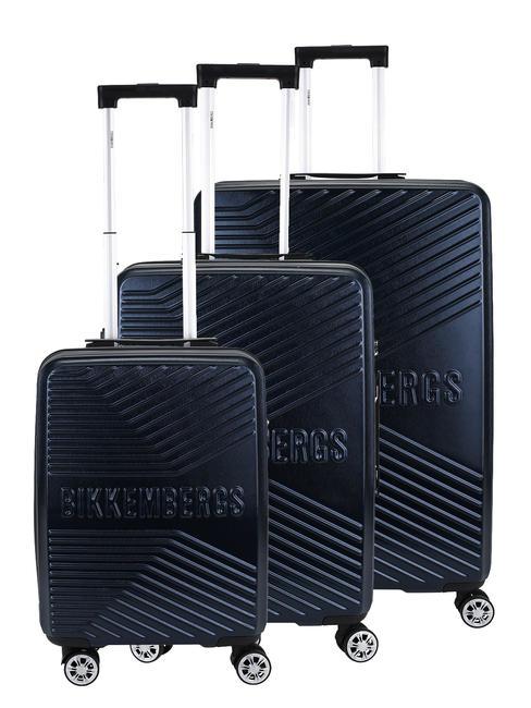 BIKKEMBERGS DERIVE Set mit 3 Trolleys: Kabine+Mittel+Groß Blau - Trolleyset