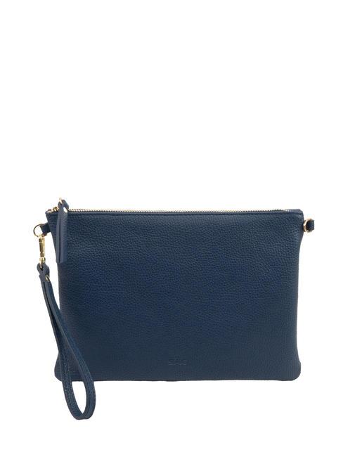 LESAC CLAUDIA Dollar-Clutch aus Leder mit Schultergurt Jeans - Damentaschen