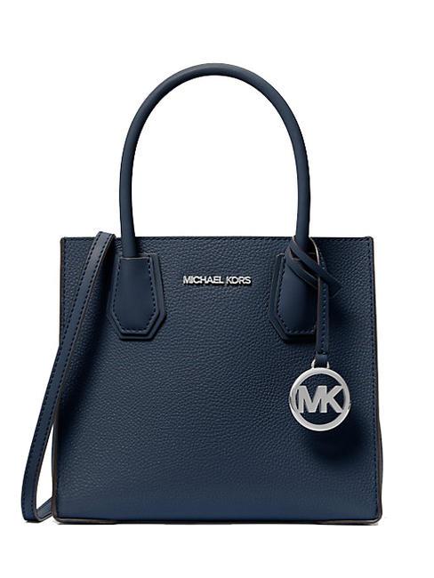 MICHAEL KORS MERCER Handtasche mit Schultergurt aus Leder Marine - Damentaschen