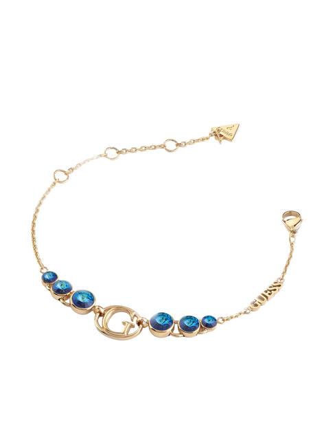 GUESS RIVOLI Armband mit Kristallen Gelbgold/Blau - Armbänder