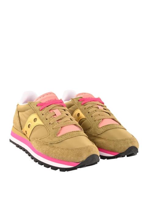 SAUCONY JAZZ TRIPLE Turnschuhe Oliven/Gold - Damenschuhe