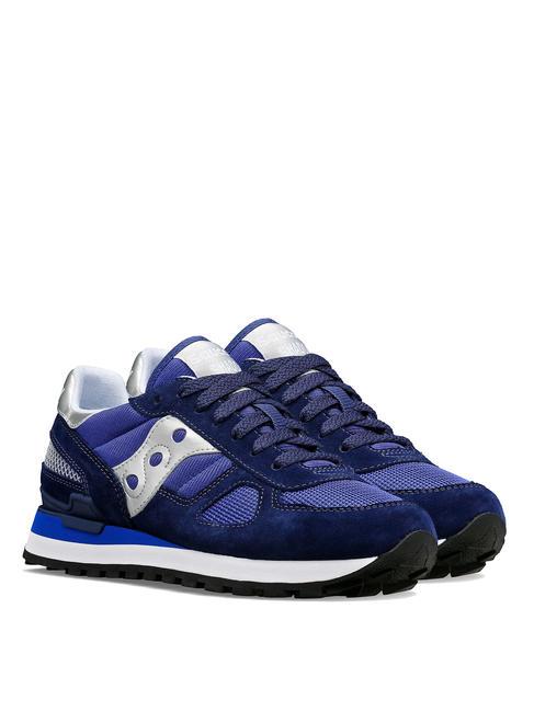 SAUCONY SHADOW ORIGINAL Turnschuhe Marineblau/Silber - Damenschuhe