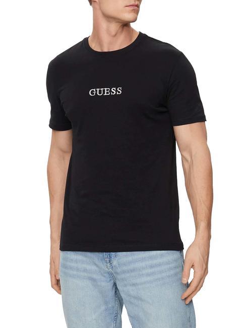 GUESS SS CN Baumwoll t-shirt jetbla - Herren-T-Shirts