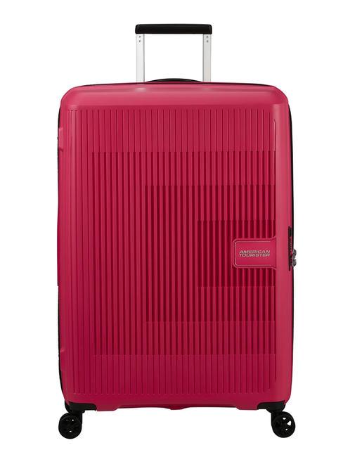 AMERICAN TOURISTER AEROSTEP Großer erweiterbarer Trolley rosa Blitz - Harte Trolleys