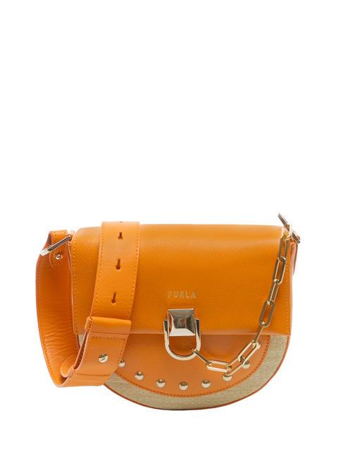 FURLA MISS MIMI Mini-Umhängetasche Wüste + Mandarine - Damentaschen