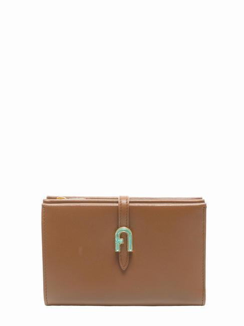 FURLA GEMMA  Ledergeldbörse Cognac - Brieftaschen Damen