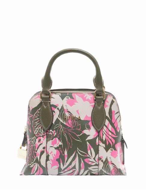 FURLA VITTORIA  Bugatti-Handtasche fluoreszierende Fuchsia-Töne+Moos g - Damentaschen