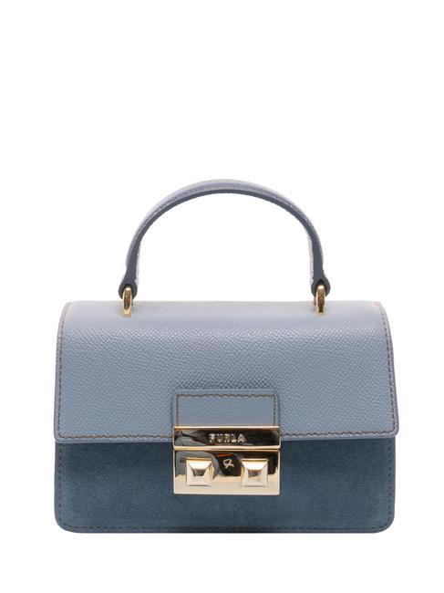 FURLA BELLA Mini-Handtasche mit Schultergurt Helles Avio-G+Jeans+Jeansblau - Damentaschen