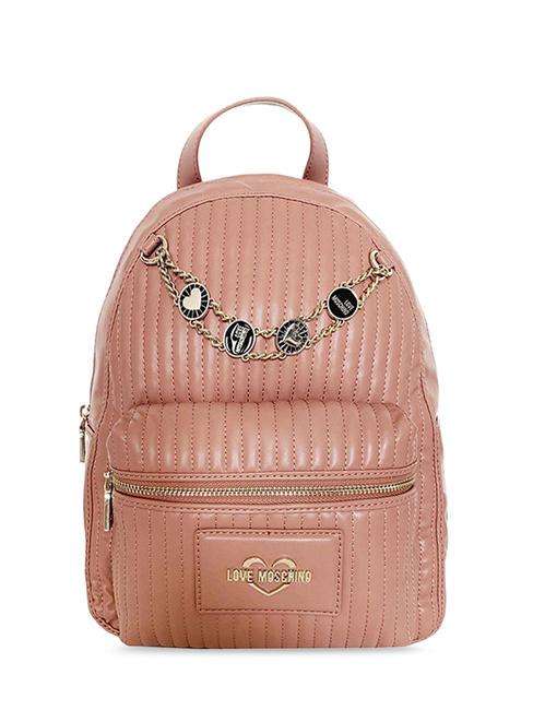 LOVE MOSCHINO Rucksackmitcatena charm Rucksack mit Kette antik rosa - Damentaschen