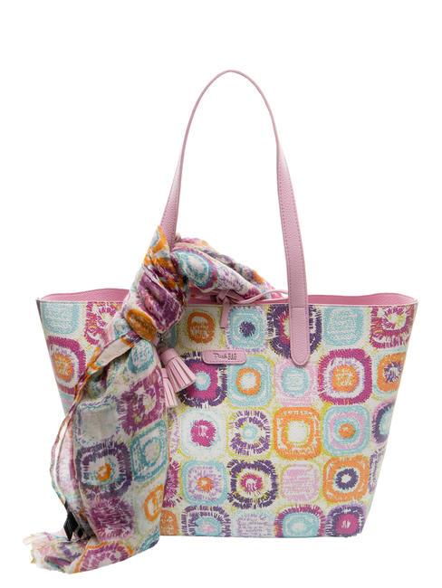 PASH BAG YARNY Bedruckte Einkaufstasche mit Schal mehrfarbig - Damentaschen