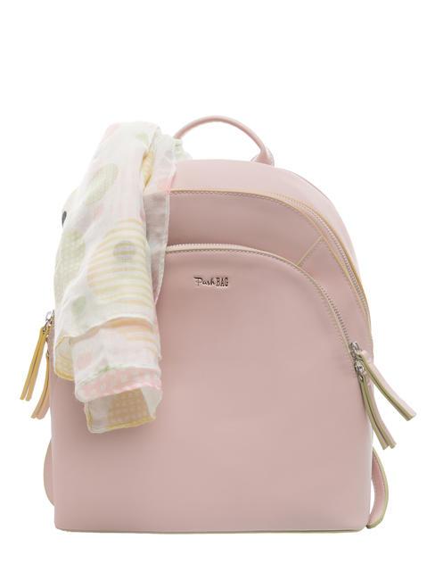 PASH BAG EVERMORE Runder Rucksack mit Schal Rosa - Damentaschen