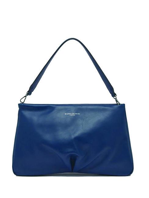 GIANNI CHIARINI CELESTE Ledertasche mit Henkel und Schultergurt Galaxieblau - Damentaschen