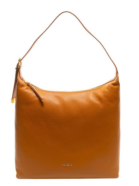 COCCINELLE GLEEN Hobo-Tasche aus genarbtem Leder Paprika - Damentaschen