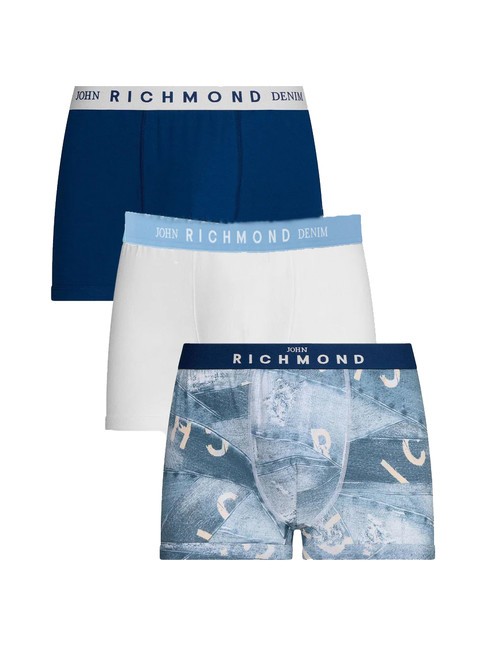 JOHN RICHMOND FOZ 3 Boxershorts weiß/blau/t. - Herrenslip