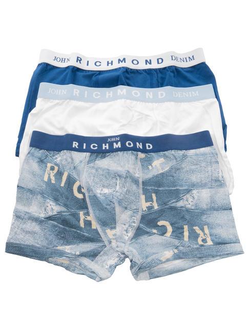 JOHN RICHMOND FOZ 3 Boxershorts weiß/blau/t. - Herrenslip