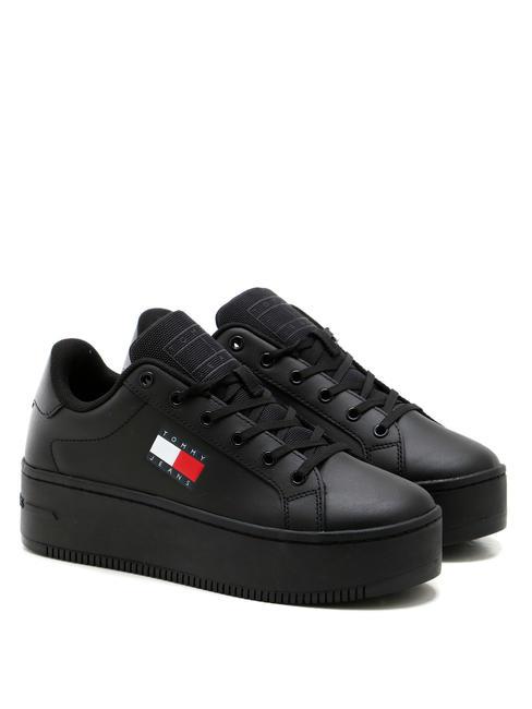 TOMMY HILFIGER TOMMY JEANS FLATFORM ESS  Hohe Turnschuhe SCHWARZ - Damenschuhe