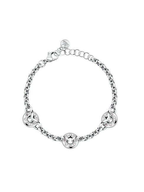 MORELLATO BAGLIORI Armband mit 3 Anhängern und Zirkonen SILBER - Armbänder