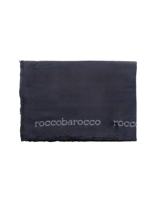 ROCCOBAROCCO RB Unisex-Schal Schwarz Blau - Schals