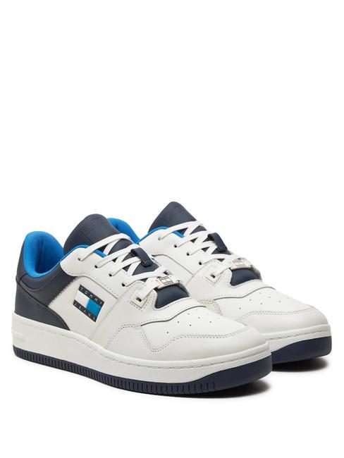 TOMMY HILFIGER TOMMY JEANS BASKET LEATHER Ledersneaker dunkles Nachtmarineblau - Herrenschuhe