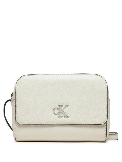 CALVIN KLEIN MINIMAL MONOGRAM Camera Mini-Umhängetasche Cremeweiß - Damentaschen