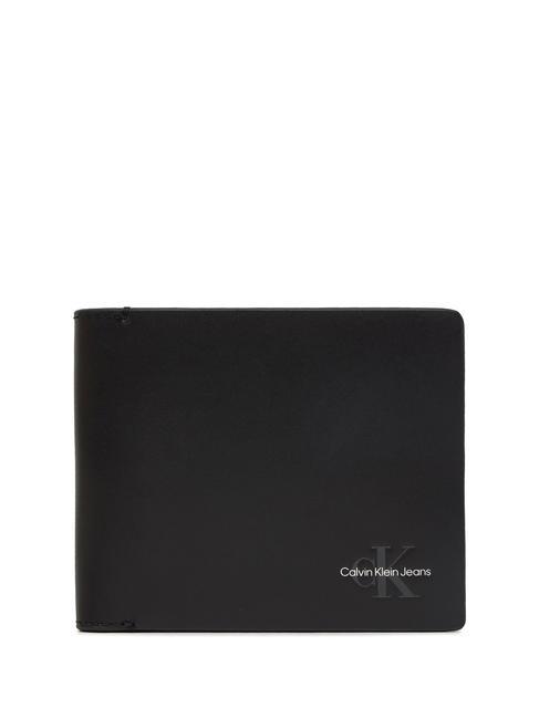 CALVIN KLEIN CK JEANS MONOGRAM SOFT Ledergeldbörse pvh schwarz - Brieftaschen Herren