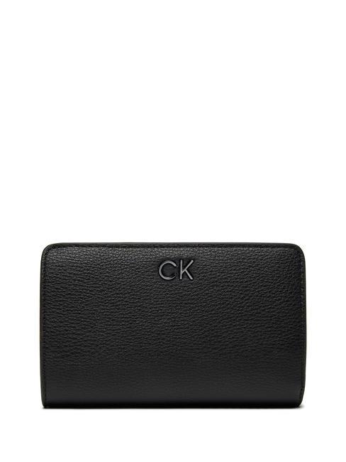 CALVIN KLEIN DAILY  Portemonnaie mit umlaufendem Reißverschluss ck schwarz - Brieftaschen Damen