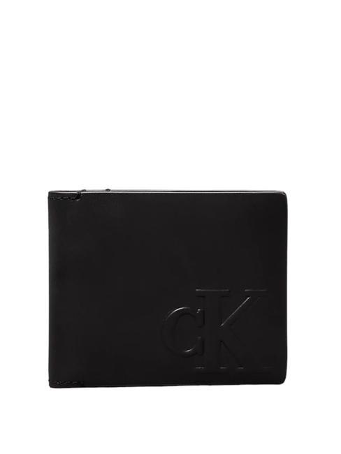 CALVIN KLEIN CK JEANS LOGO EMBOSS  Ledergeldbörse pvh schwarz - Brieftaschen Herren