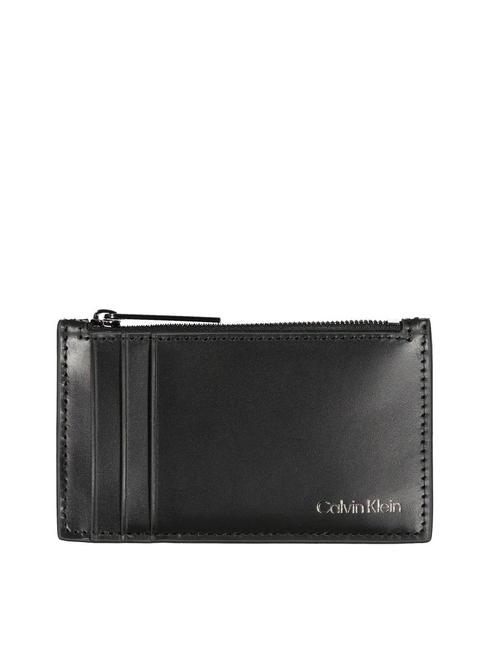 CALVIN KLEIN SMOOTH  Flache Geldbörse aus Leder ck schwarz - Brieftaschen Herren