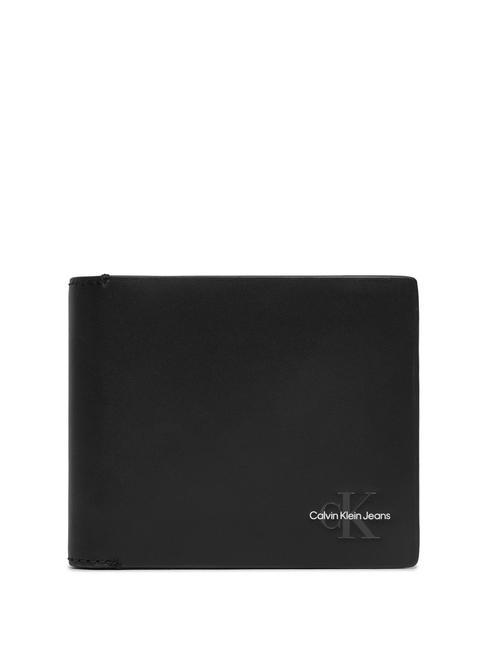 CALVIN KLEIN MONOGRAM SOFT  Ledergeldbörse pvh schwarz - Brieftaschen Herren