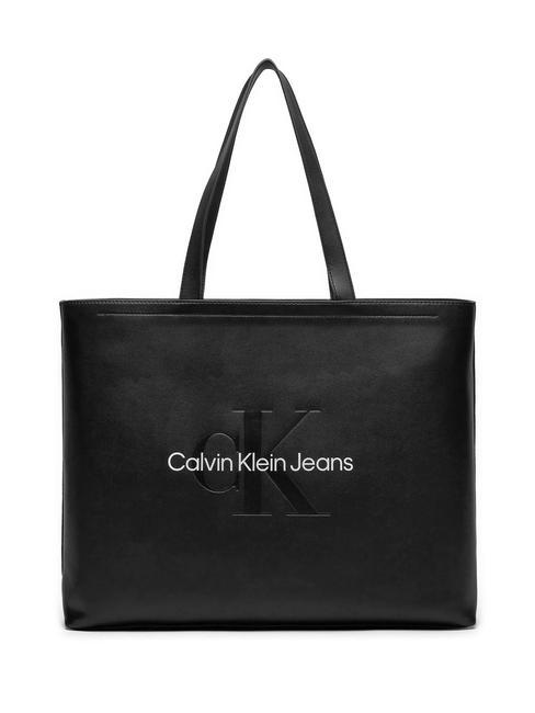 CALVIN KLEIN SCULPTED Tote Schultertasche Mode schwarz - Damentaschen