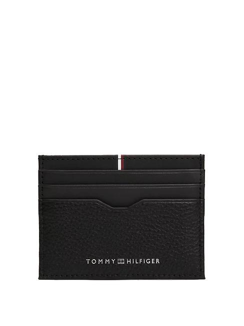 TOMMY HILFIGER TRANSIT Kartenhalter aus Leder Schwarz - Brieftaschen Herren