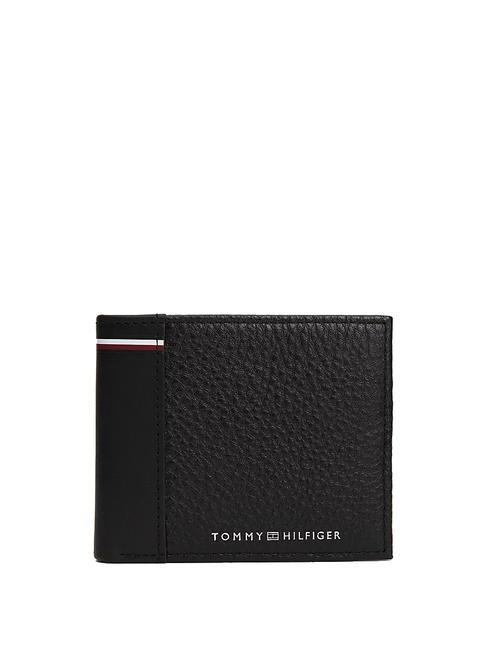 TOMMY HILFIGER TRANSIT  Kleine Geldbörse aus Leder Schwarz - Brieftaschen Herren