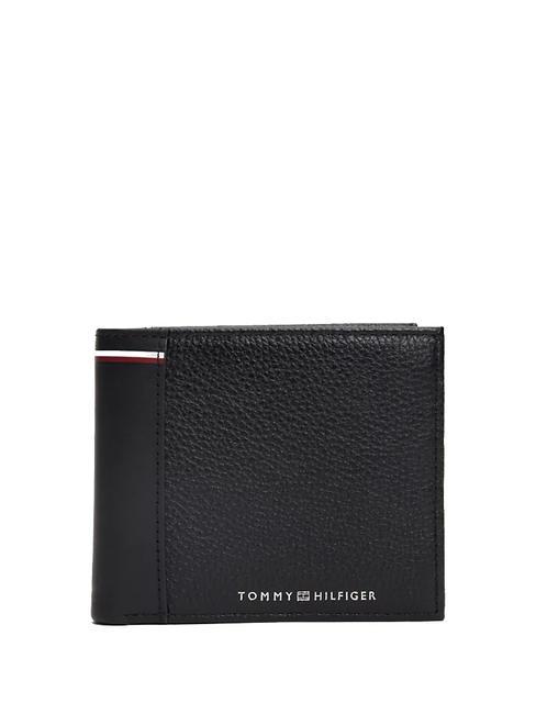 TOMMY HILFIGER TRANSIT Ledergeldbörse Schwarz - Brieftaschen Herren