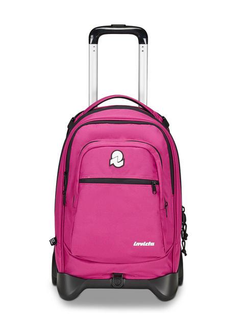 INVICTA NEW WAY NEW PLUG Plain Trolley-Rucksack, abnehmbar Glückslila - Rucksäcke mit Trolleyfunktion