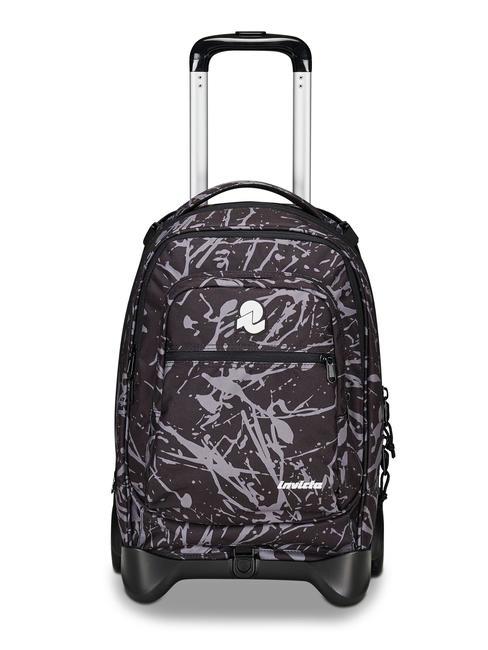 INVICTA NEW WAY NEW PLUG Fantasy Rucksack mit abnehmbarem Trolley schwarz tropft - Rucksäcke mit Trolleyfunktion