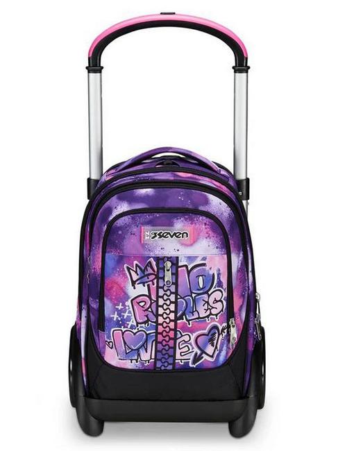 SEVEN TYREBUBBLE STREET 3-in-1-Trolley-Rucksack, abnehmbar ROSA VIOLETT - Rucksäcke mit Trolleyfunktion