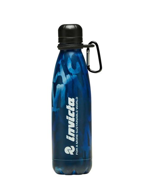 INVICTA FRESH 0,5 L Thermalwasserflasche Schriften blau - Thermosflaschen