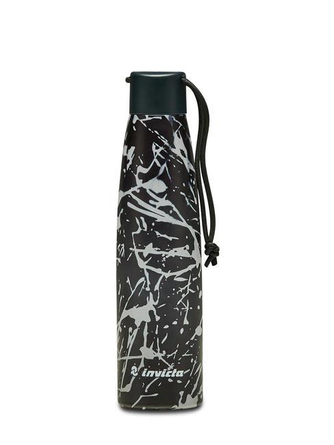 INVICTA LACE 0,5 l Thermalwasserflasche schwarz tropft - Thermosflaschen