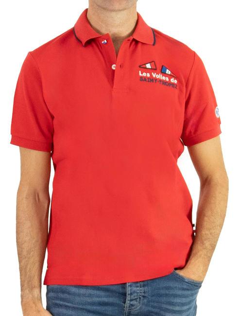 NORTH SAILS SAINT-TROPEZ Kurzarm-Poloshirt aus Baumwolle Rot - Herren-Polo-Shirts/Herren-Polo-Shirt/Herrenpoloshirt/Herrenpoloshirts