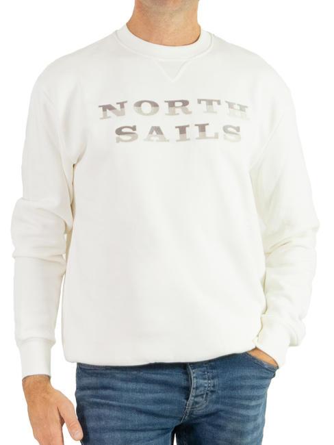 NORTH SAILS LETTERING LOGO Sweatshirt aus Baumwolle mit Rundhalsausschnitt Mäusespeck - Sweatshirts Herren