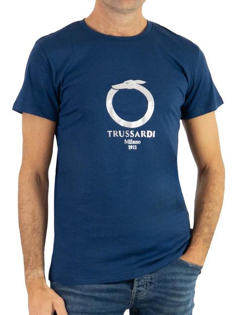TRUSSARDI 1911 LUX  Baumwoll t-shirt Dunkelblau - Herren-T-Shirts