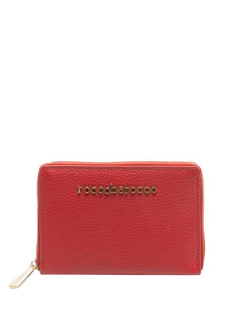 ROCCOBAROCCO RB WALLET Portemonnaie mit umlaufendem Reißverschluss rot - Brieftaschen Damen
