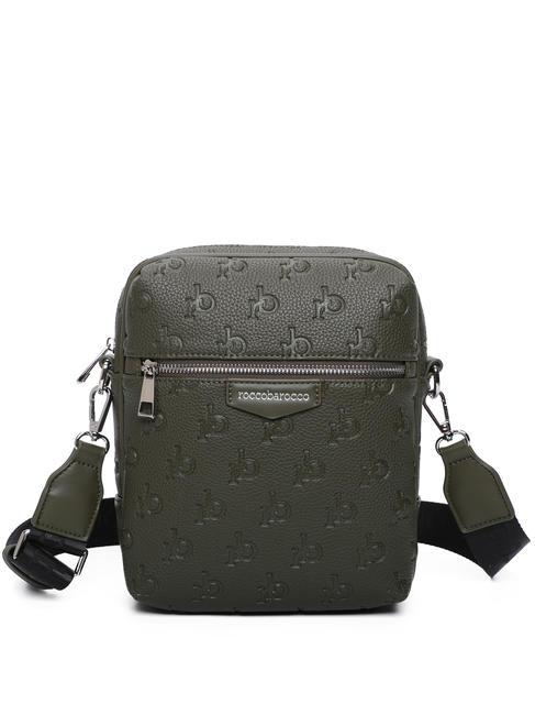 ROCCOBAROCCO MONOGRAM Embossed Schultertasche Armee - Umhängetaschen Herren